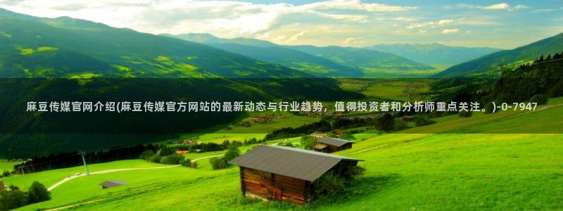 麻豆传媒官网前女友:麻豆传媒官网介绍(麻豆传媒官方网站的最新动态与行业趋势,值得投资者和分析师重点关注。)
